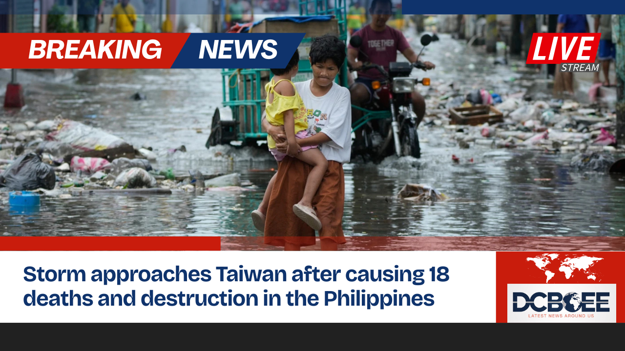 Storm approaches Taiwan after causing 18 deaths and destruction in the Philippines