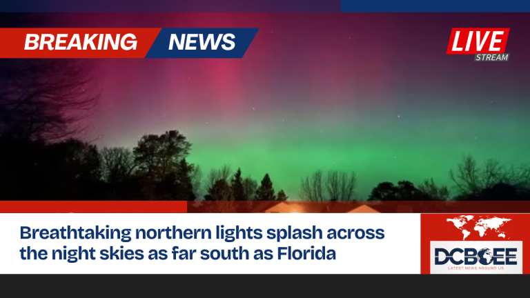 Breathtaking northern lights splash across the night skies as far south as Florida