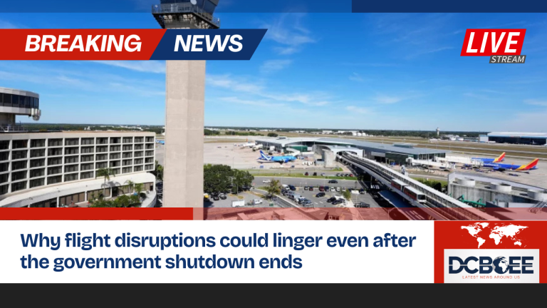 Why flight disruptions could linger even after the government shutdown ends