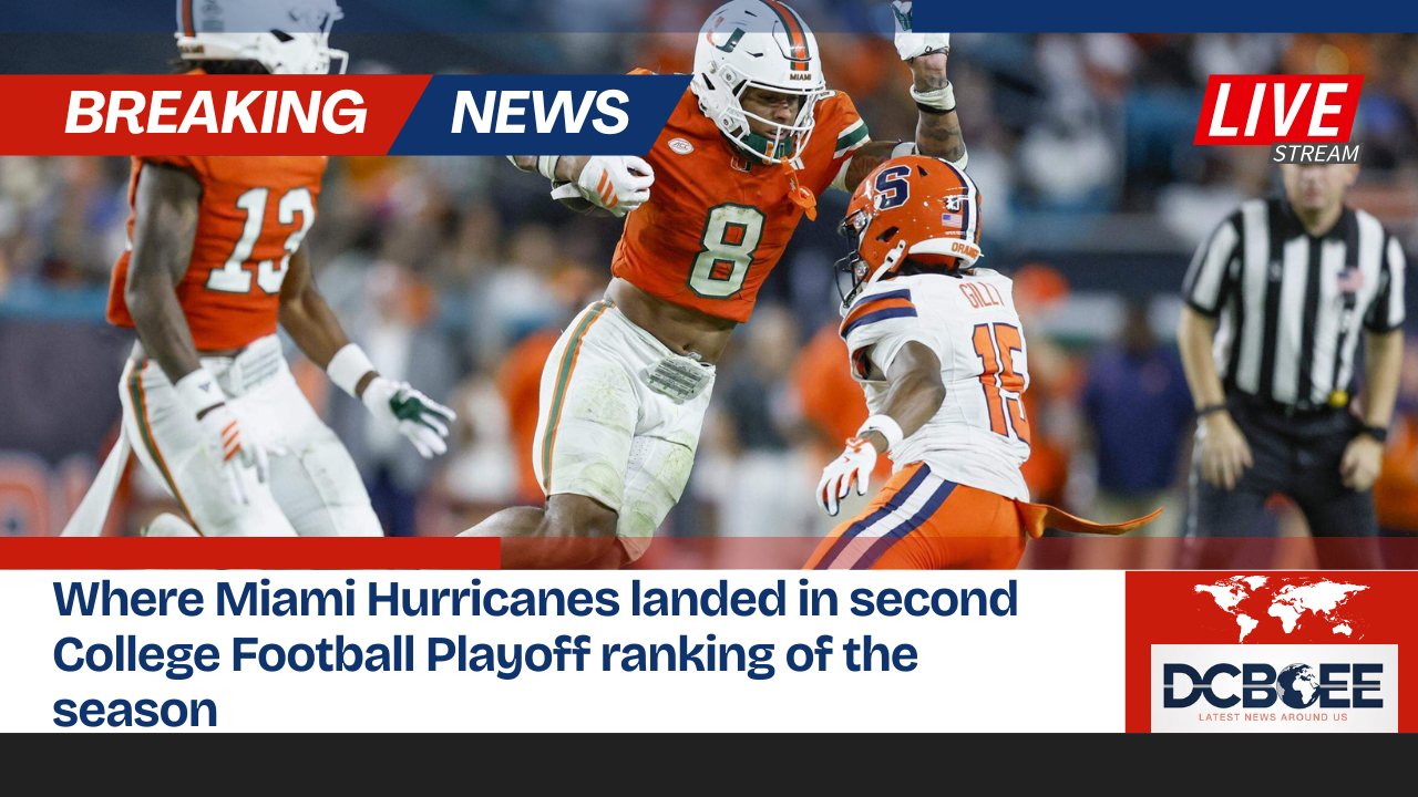 Where Miami Hurricanes landed in second College Football Playoff ranking of the season