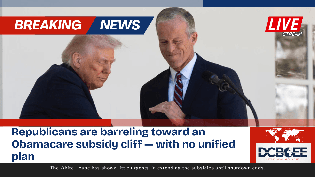 Republicans are barreling toward an Obamacare subsidy cliff — with no unified plan