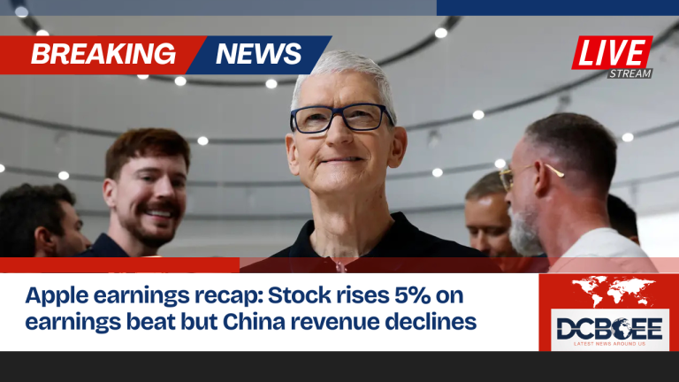 Apple earnings recap: Stock rises 5% on earnings beat but China revenue declines