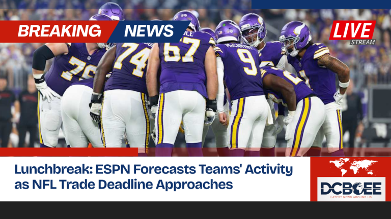 Lunchbreak: ESPN Forecasts Teams' Activity as NFL Trade Deadline Approaches
