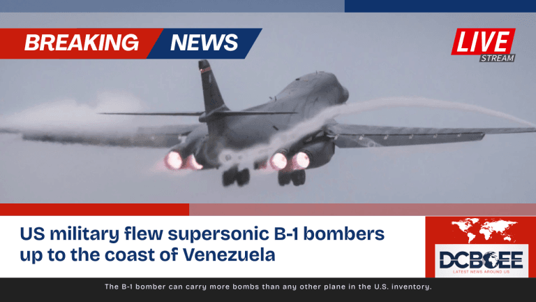 US military flew supersonic B-1 bombers up to the coast of Venezuela