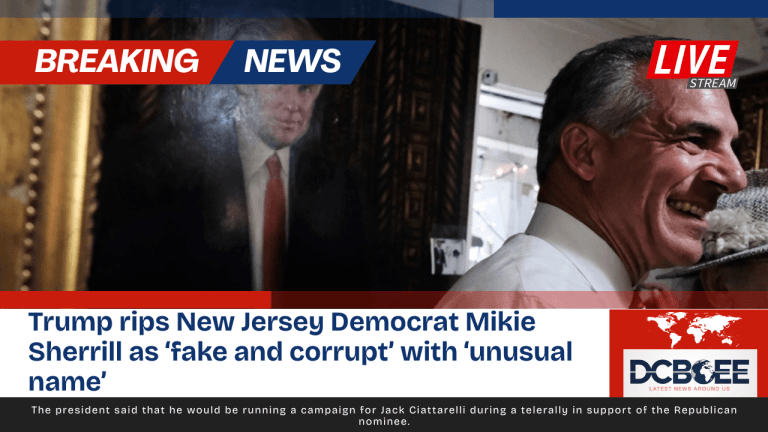 Trump rips New Jersey Democrat Mikie Sherrill as ‘fake and corrupt’ with ‘unusual name’