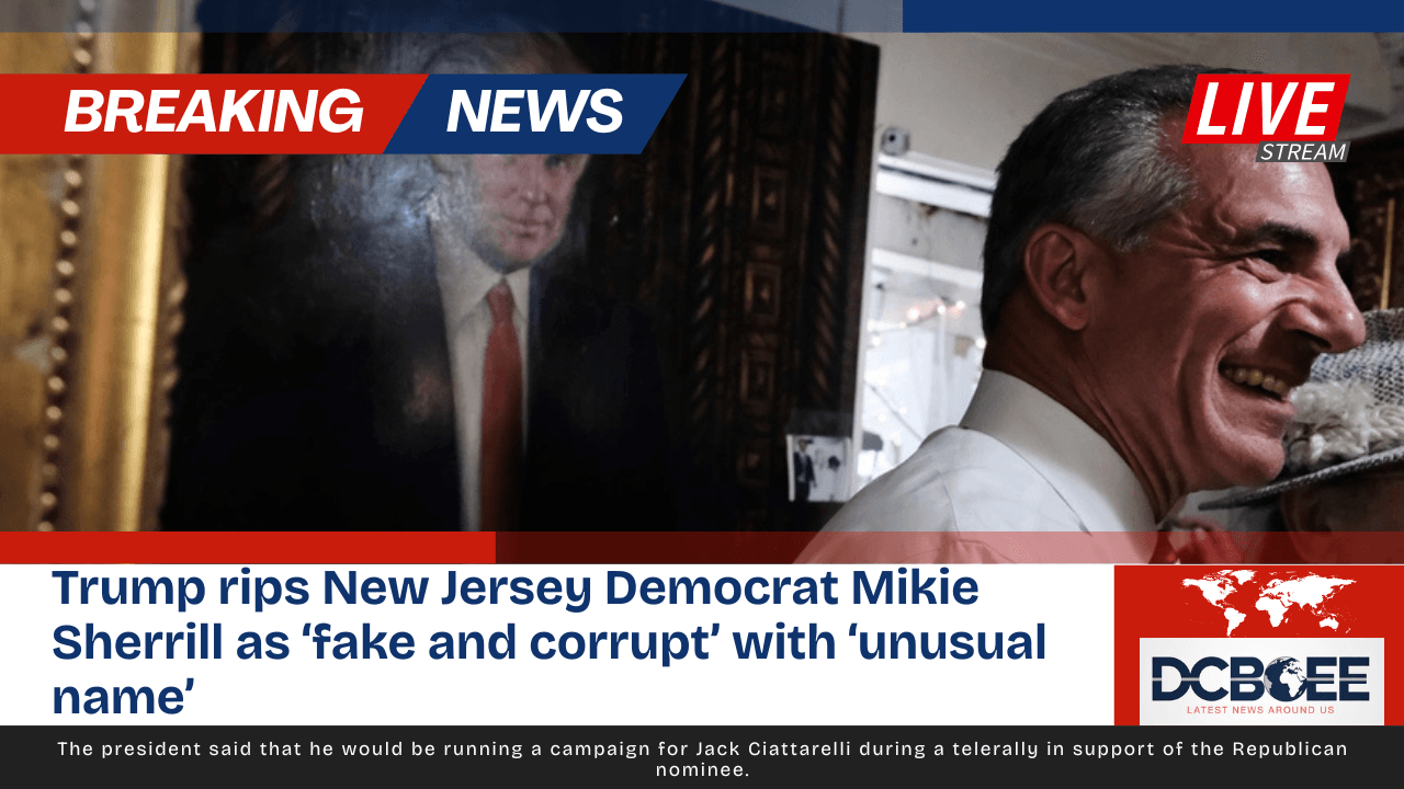 Trump rips New Jersey Democrat Mikie Sherrill as ‘fake and corrupt’ with ‘unusual name’