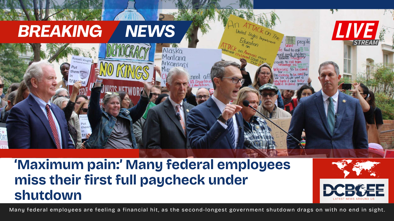 ‘Maximum pain:’ Many federal employees miss their first full paycheck under shutdown