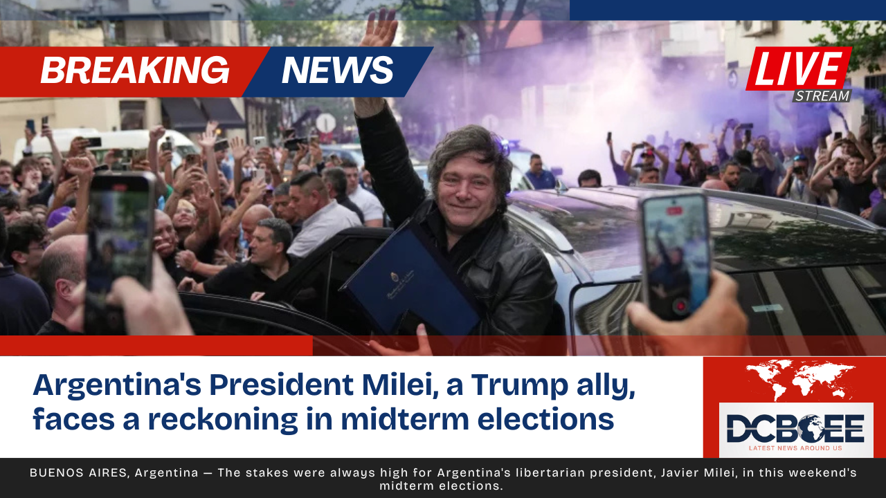 Argentina's President Milei, a Trump ally, faces a reckoning in midterm elections