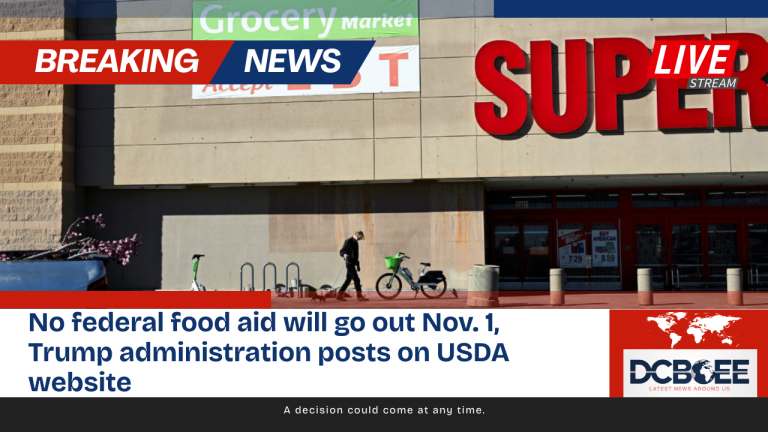 No federal food aid will go out Nov. 1, Trump administration posts on USDA website