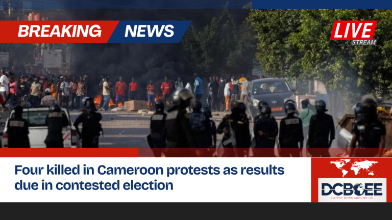 Four killed in Cameroon protests as results due in contested election