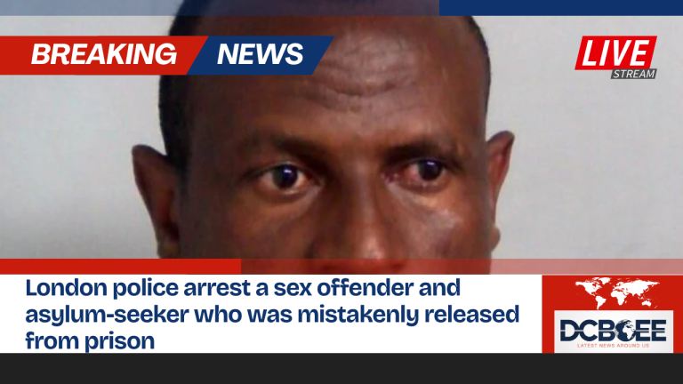 London police arrest a sex offender and asylum-seeker who was mistakenly released from prison