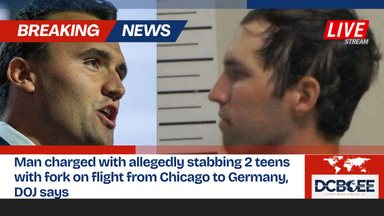 Man charged with allegedly stabbing 2 teens with fork on flight from Chicago to Germany, DOJ says