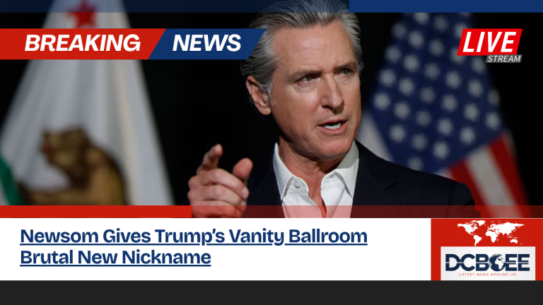 Newsom Gives Trump’s Vanity Ballroom Brutal New Nickname