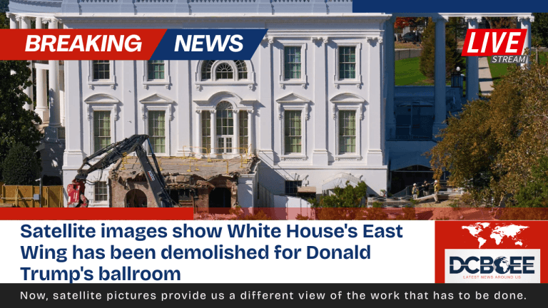 Satellite images show White House's East Wing has been demolished for Donald Trump's ballroom