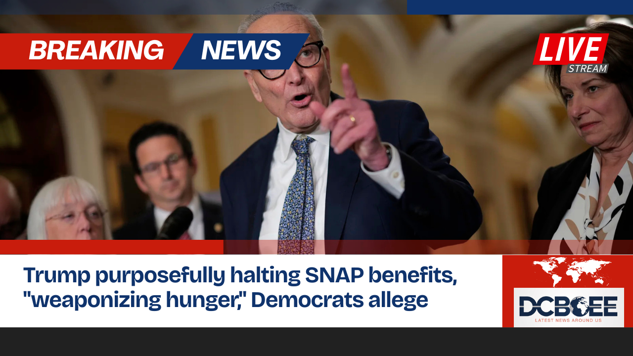 Trump purposefully halting SNAP benefits, "weaponizing hunger," Democrats allege
