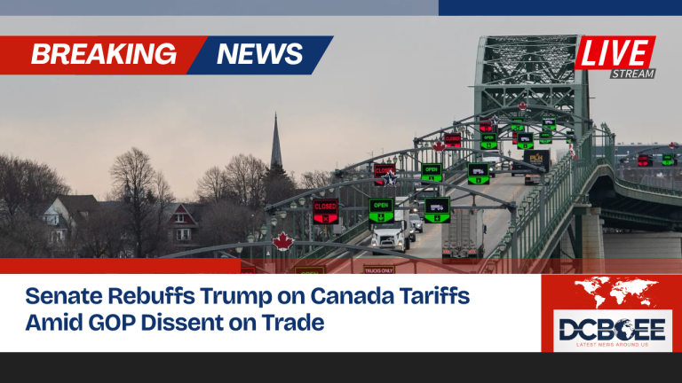 Senate Rebuffs Trump on Canada Tariffs Amid GOP Dissent on Trade