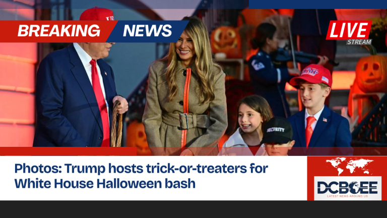 Photos: Trump hosts trick-or-treaters for White House Halloween bash