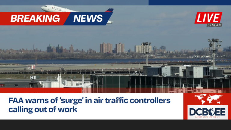 FAA warns of ‘surge’ in air traffic controllers calling out of work