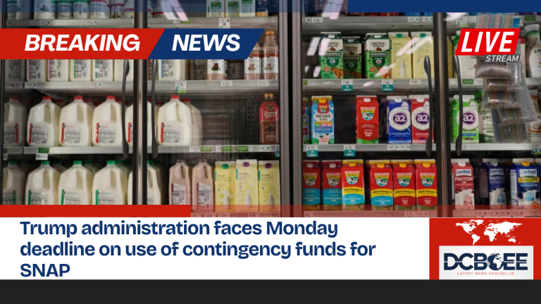 Trump administration faces Monday deadline on use of contingency funds for SNAP
