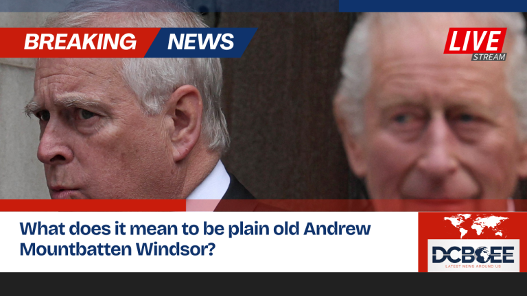 What does it mean to be plain old Andrew Mountbatten Windsor?