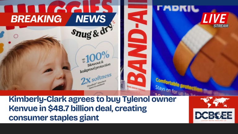 Kimberly-Clark agrees to buy Tylenol owner Kenvue in $48.7 billion deal, creating consumer staples giant