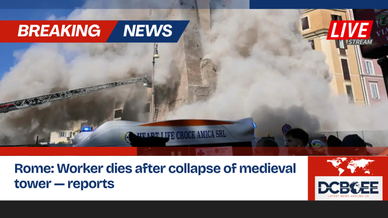 Rome: Worker dies after collapse of medieval tower — reports