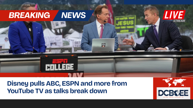 Disney pulls ABC, ESPN and more from YouTube TV as talks break down
