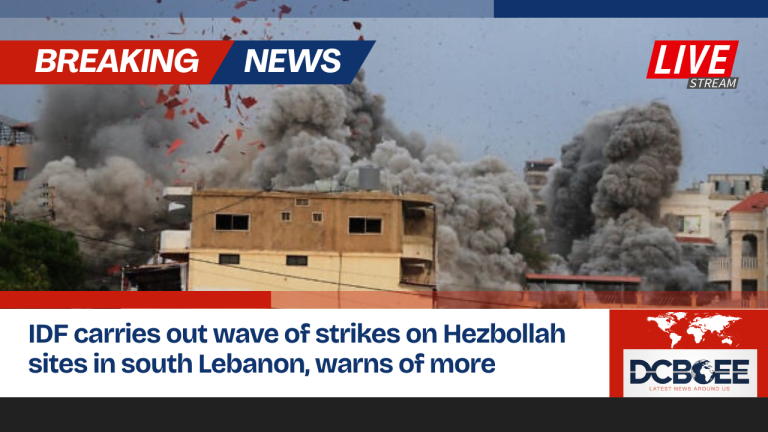 IDF carries out wave of strikes on Hezbollah sites in south Lebanon, warns of more