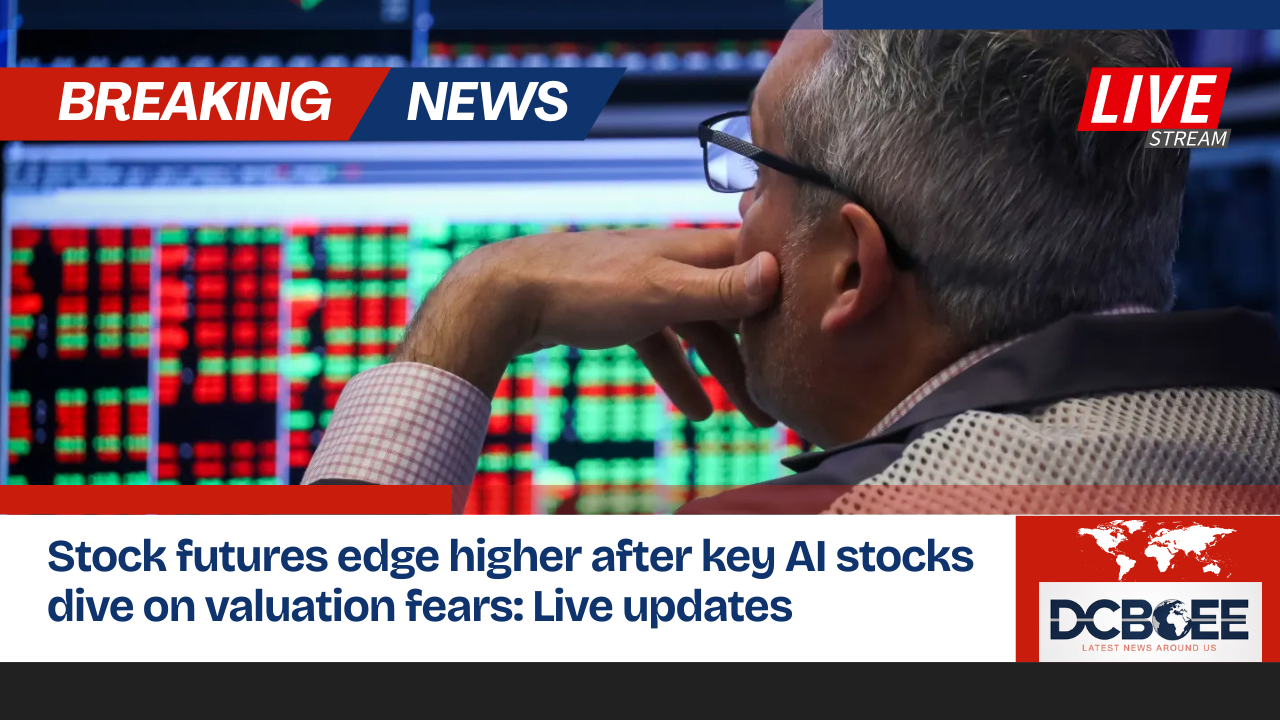 Stock futures edge higher after key AI stocks dive on valuation fears: Live updates