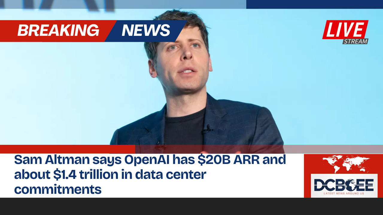 Sam Altman says OpenAI has $20B ARR and about $1.4 trillion in data center commitments