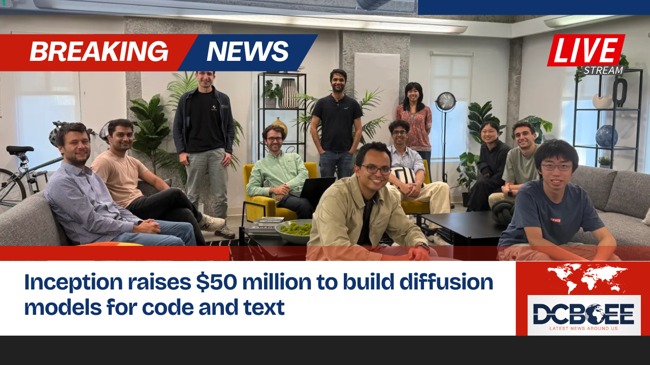 Inception raises $50 million to build diffusion models for code and text